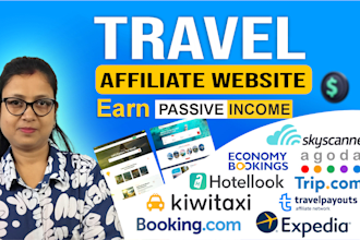 create travel affiliate website with travelpayouts
