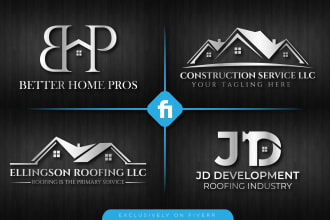do property, mortgage, home, roofing, construction, real estate logo makers