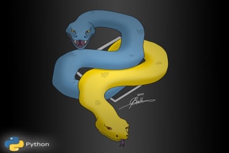 do python project, task, script, scraping with gui