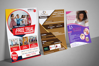 design quality flyer brochure poster rackcard leaflet ebook