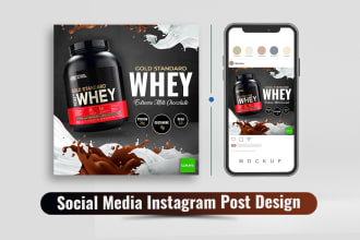 design instagram post, social media design for any products