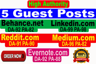 do 5 high da guest post off page seo da 90 plus sites