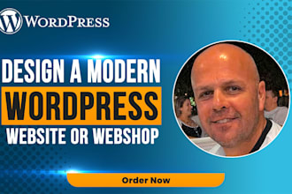 design a modern wordpress website or webshop