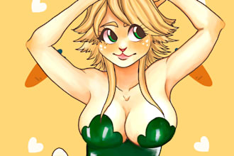 draw any nsfw anime or cartoon art
