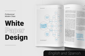 design a modern and professional white paper