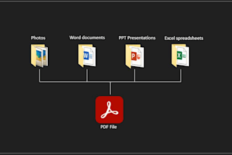 convert combine files into 1 PDF in 10 min