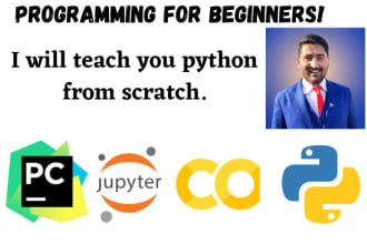 tutor, help and teach you to code in python from scratch