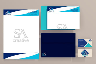 make business card with stationery items