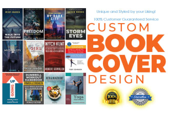 create amazing custom book cover design for print or kindle