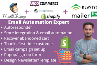 mailchimp, mailerlite, klaviyo integration automation campaign template