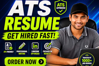 write and update ats  resume, cover letter and linkedin profile