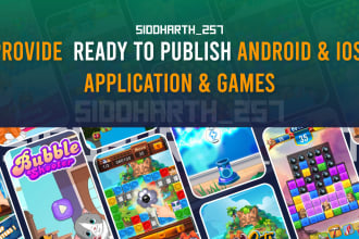 provide ready to publish game apk for android ios