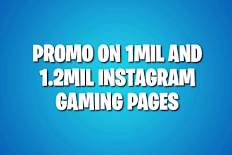 do instagram promotion shoutout on gamer pages