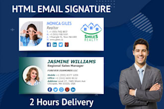 creative clickable HTML email signature