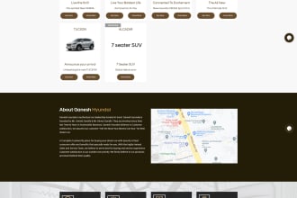 providing a hyundai  dealer website