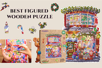 create a wooden jigsaw puzzle