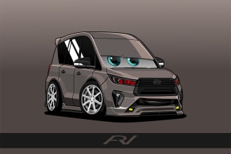 cartoonize your vehicle in cute style