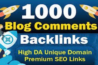 do 1000 blog comment dofollow link low obl comment