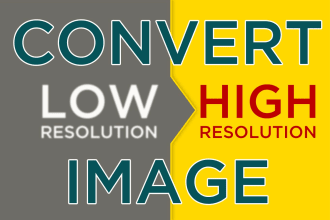 convert low resolution logo to high resolution