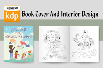 design children book cover and book interior design for KDP