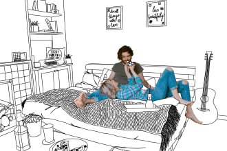 create outline drawings of your foto for instagram