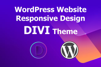 design responsive wordpress website using divi theme