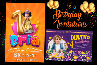 design superb birthday invitation and related stuff