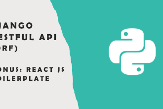 create a web API with django rest framework or flask