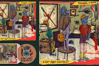 design ep cover, mixtape cover with my artsy weird style