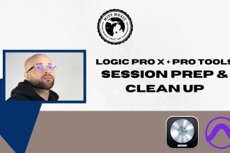 clean up and prep your pro tools or logic pro x sessions