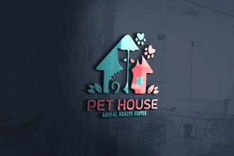 design pet shop, veterinary clinic or animal shelter logo