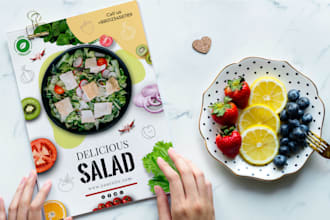 design restaurant, food, digital menu within 12 hours