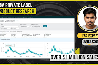 do amazon product research for fba private label