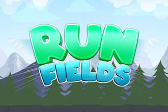 create a game title and 2d UI design