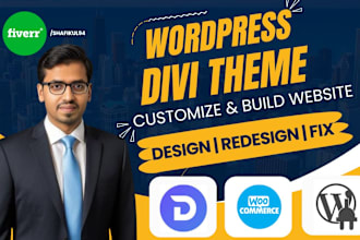 design or redesign your wordpress website using divi builder