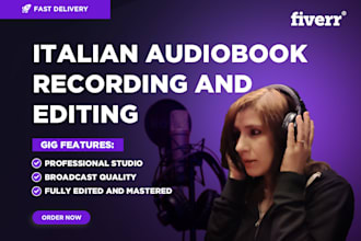 record a professional italian audiobook