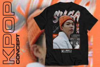 do tees design with kpop concept