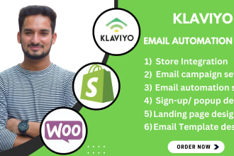 klaviyo flows integration email automation newsletter popup