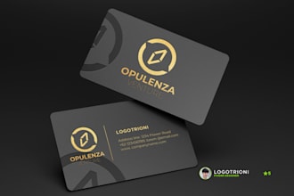 create a premium business card and stationery design
