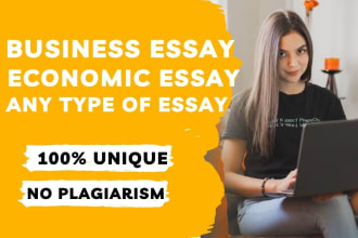 write, edit, proofread your economics  and business essay