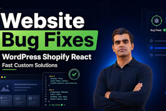 fix wordpress shopify react bugs and website issues