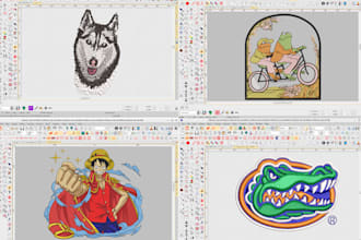 do embroidery digitizing cap logo very smoothly just 1 hour