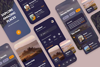 create unique mobile app design for IOS and android