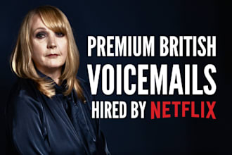 produce a premium british voicemail greeting