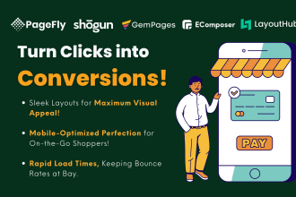 design high converting shopify landing pages with pagefly, gempages or shogun