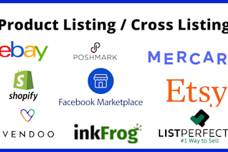 list and cross post in vendoo, listperfectly, inkfrog from any platfrom