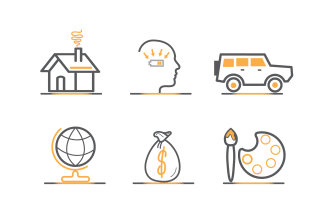 design custom vector line icons,flat icons and hand drawn icons