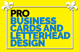 design professional business cards and letterhead