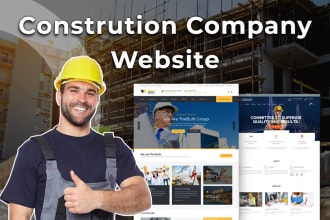 design, redesign construction website for  your company