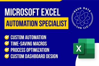 quickly automate or develop custom microsoft excel spreadsheet using vba macro